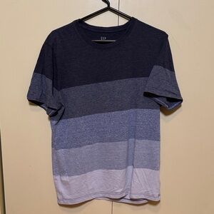 GAP Men's Short Sleeve Gradient Blue Tee